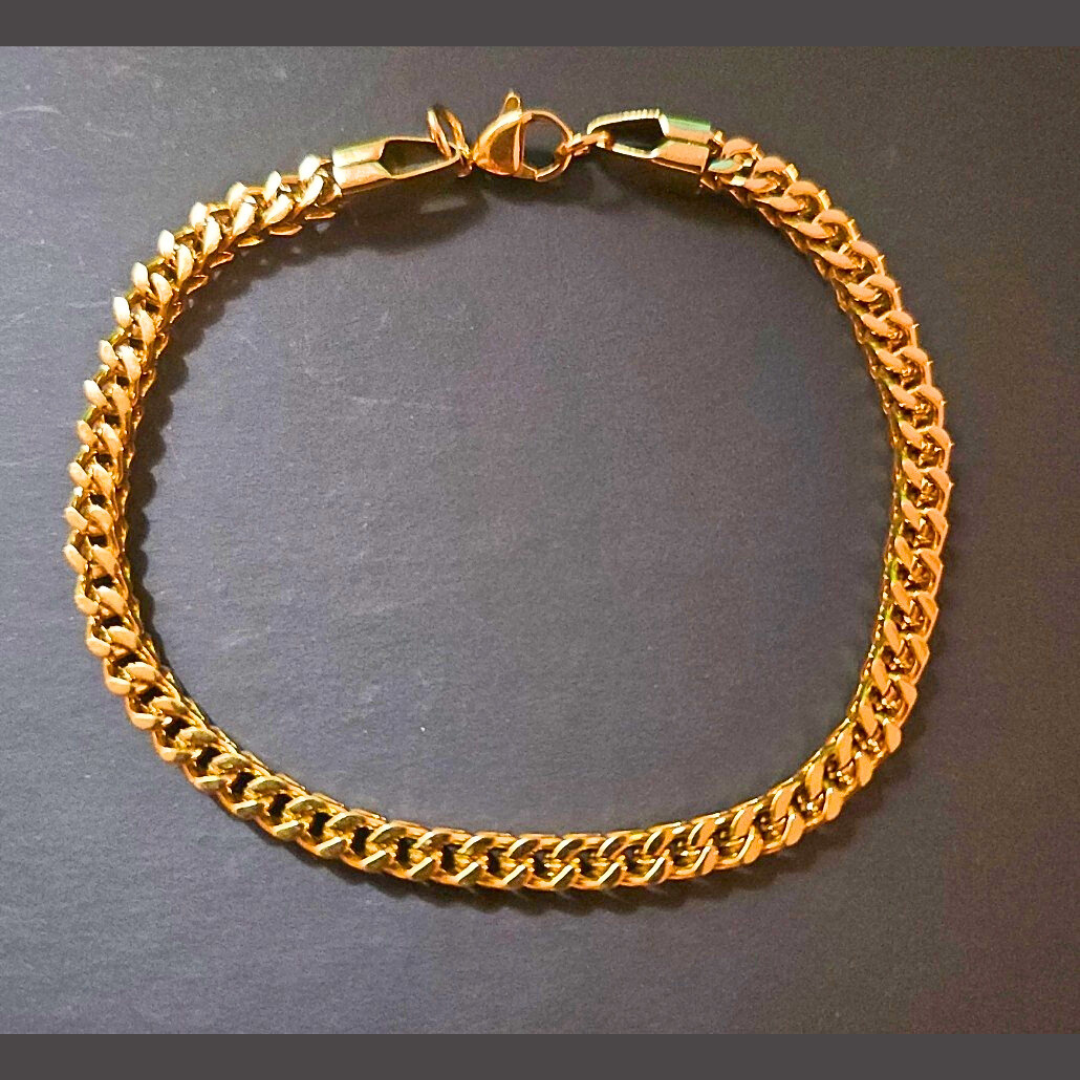 18K Gold Franco Bracelet - 4MM