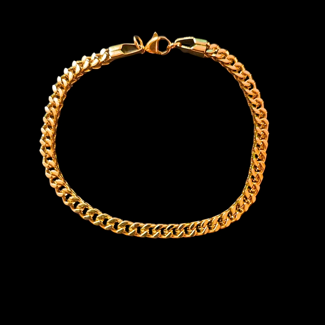 18K Gold Franco Bracelet - 4MM