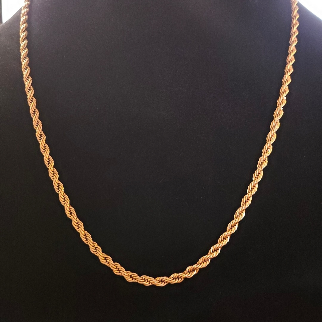 18K Gold Rope Chain - 3MM